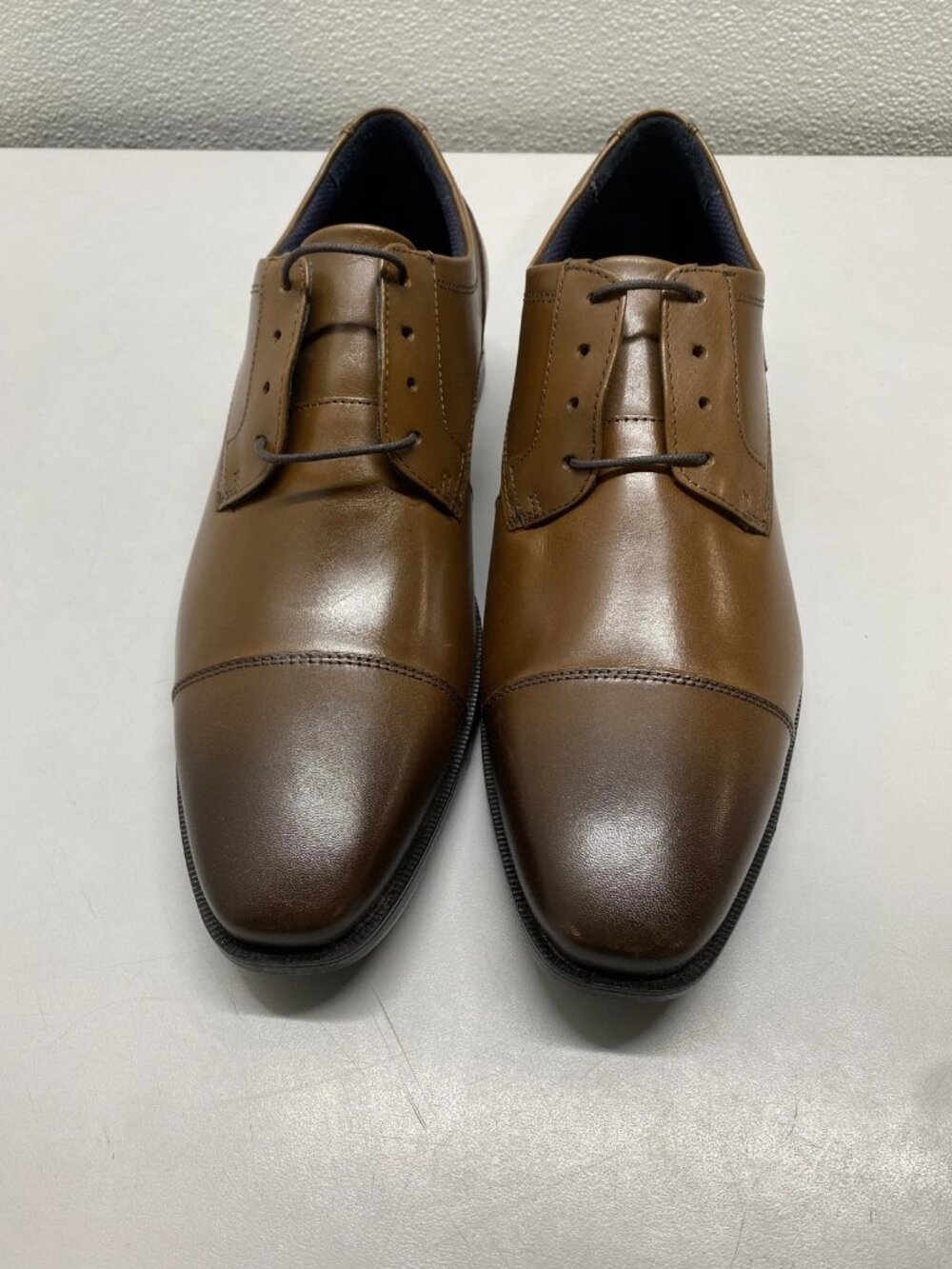 NEW Johnston & Murphy Mens Melton Cap Toe Leather Dress Shoes Size 10.5 Tan